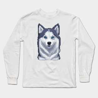 Head animal pixel art Long Sleeve T-Shirt